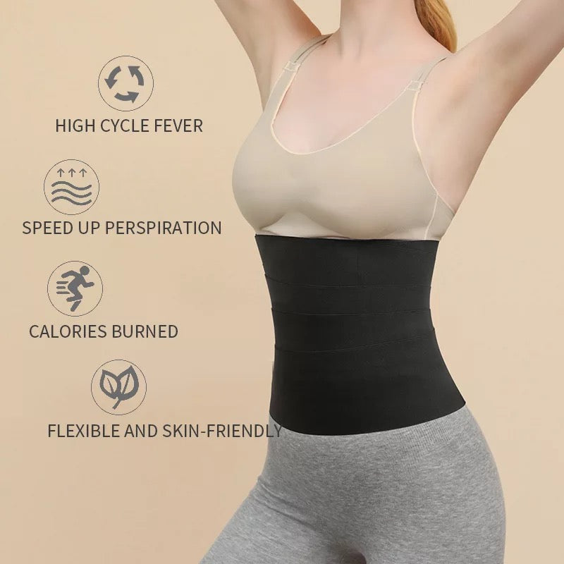 Waist Trainer Wrap For Women Invisible Waist Tummy Wrap Band With