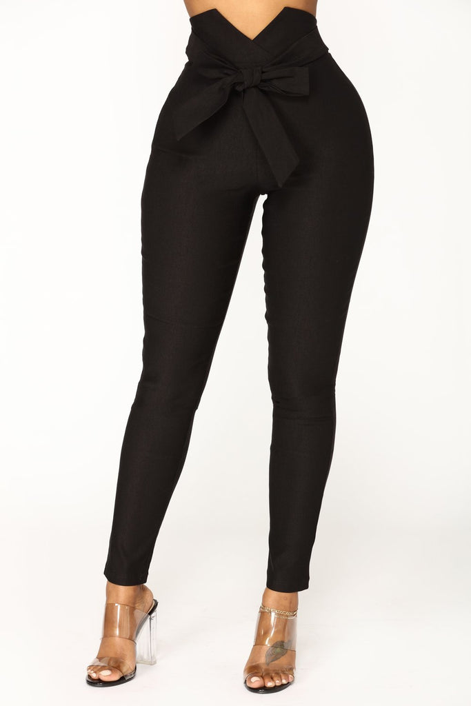 GV High Waist belted skinny leg dress pants pants GVCouture   
