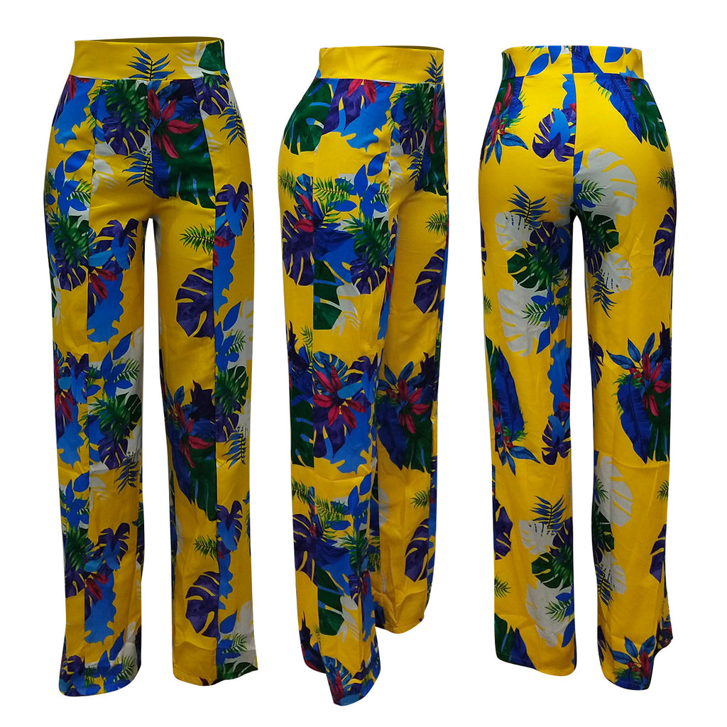 GV Felicia flared floral print pants pants GVCouture   