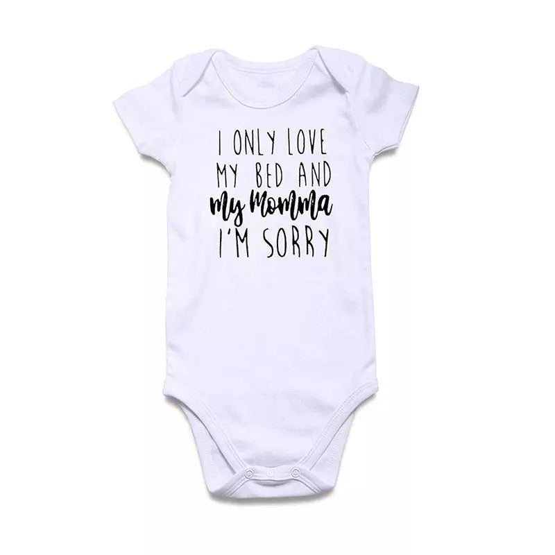 GV Only Love My Bed and My Mom Onesie onesies GVCouture   
