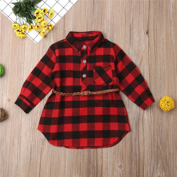 GV Toddler/Girls’ Priscilla Plaid Dress Shirt