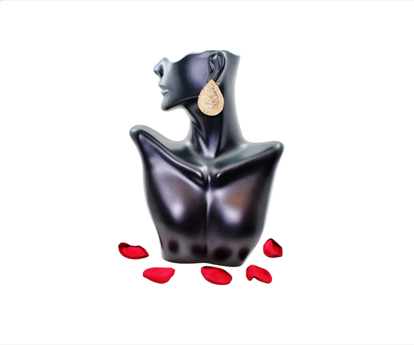 GV Diamond Tear Drop Earrings