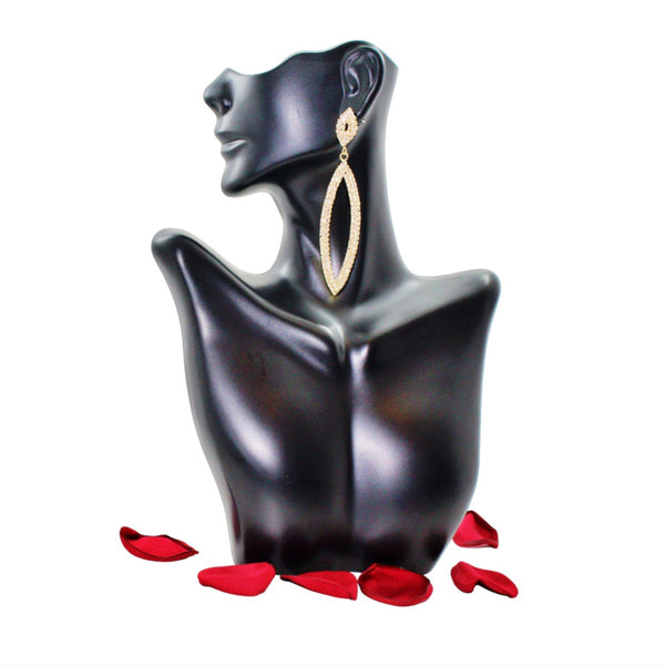GV Diamond Tear Earrings