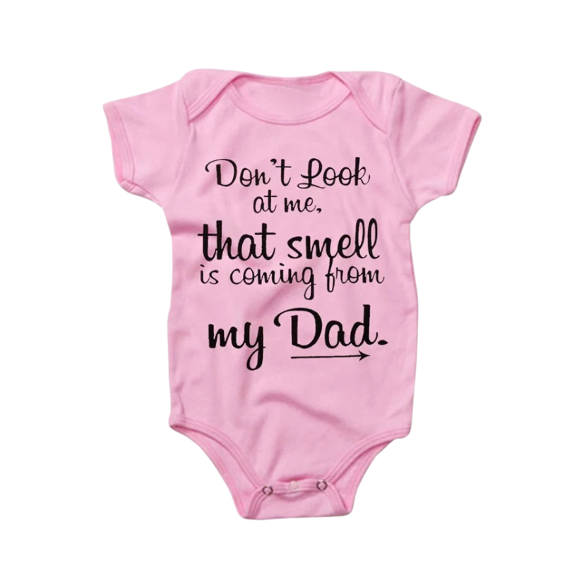 GV Smelly Daddy Onesie onesies GVCouture Baby Pink 3 Months 