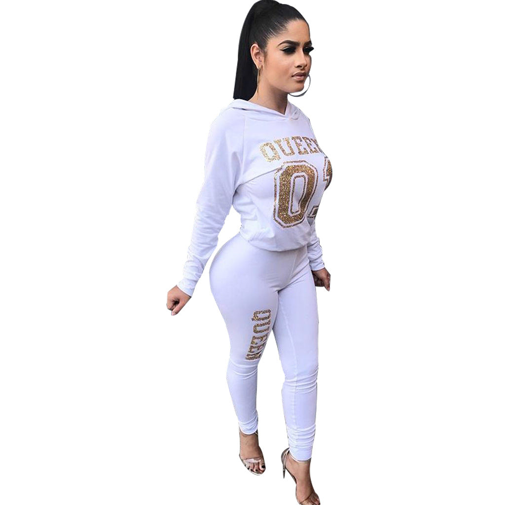 GV Women's Casual Long Sleeve Girls Clothing Sets Tracksuit Women's Hoodies Sweatshirts Suit Fall Two Piece Pants Set Gym Outfits For Women  GVCouture   