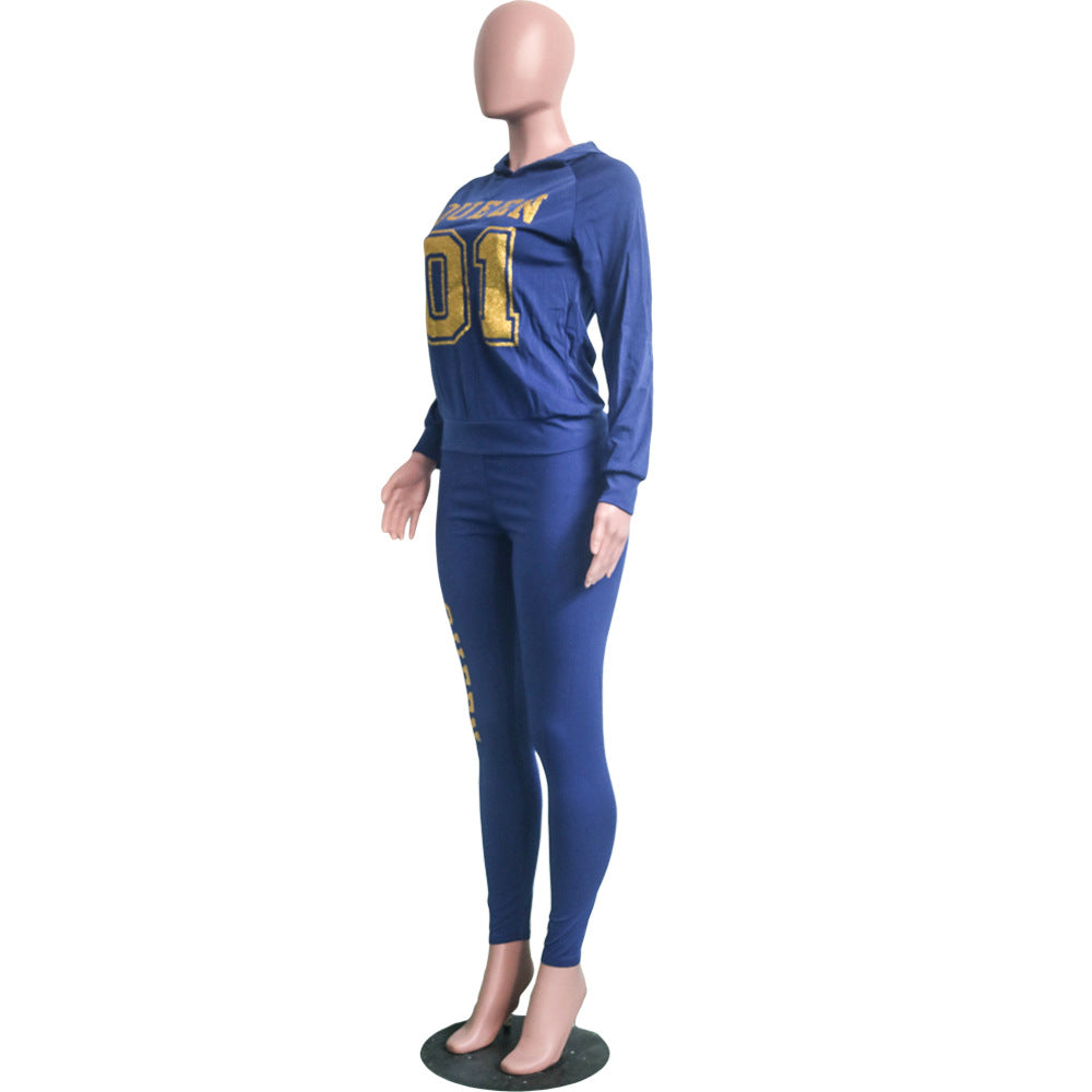 GV Women's Casual Long Sleeve Girls Clothing Sets Tracksuit Women's Hoodies Sweatshirts Suit Fall Two Piece Pants Set Gym Outfits For Women  GVCouture   