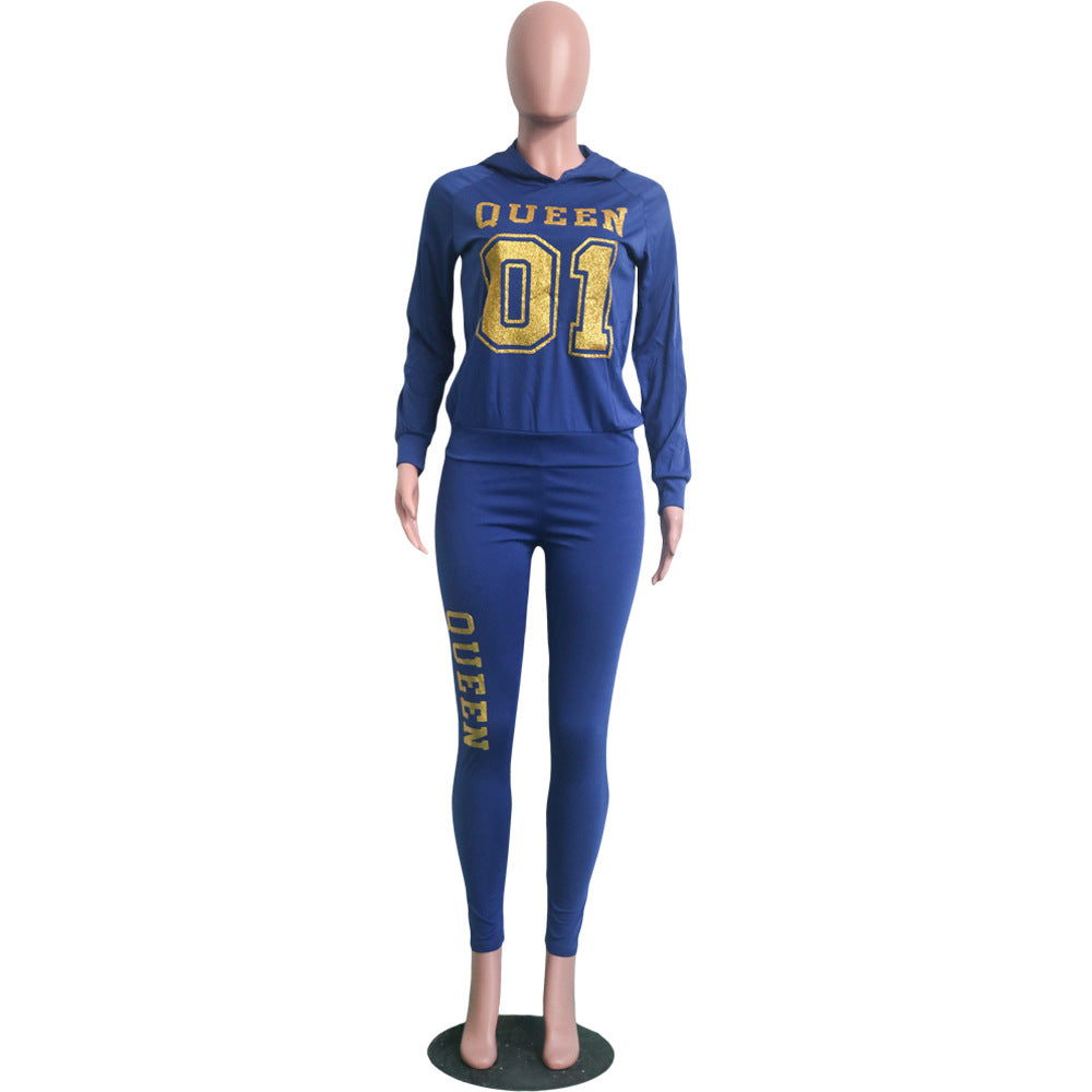 GV Women's Casual Long Sleeve Girls Clothing Sets Tracksuit Women's Hoodies Sweatshirts Suit Fall Two Piece Pants Set Gym Outfits For Women  GVCouture   