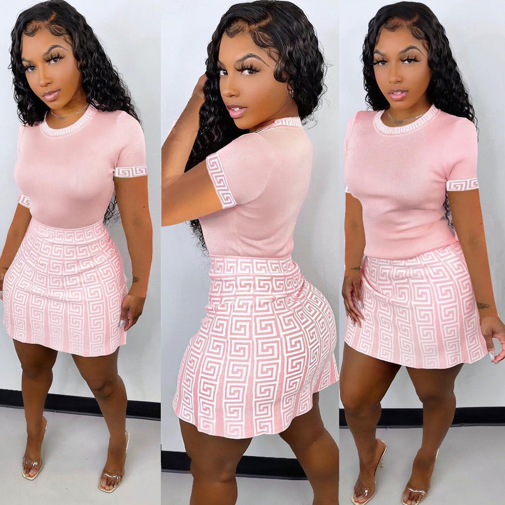 GV Womens' Fashion bodycon dress crop top and skirt set women clothing 2 Piece Women Dress  GVCouture   