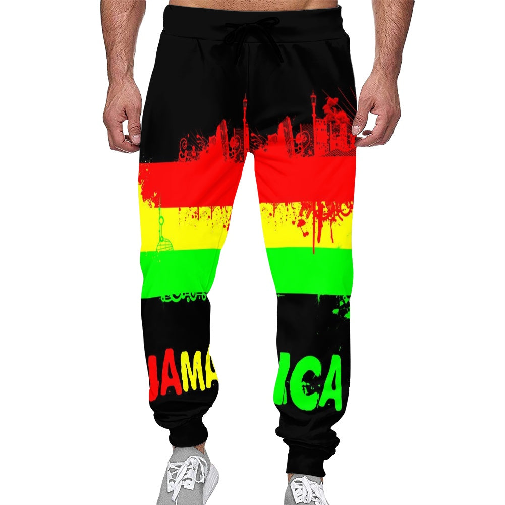 Jamaica Rasta Reggae Man Pants Sport Casual Long Pants Fitness Cool Stylish Colourful Rasta Pants Breathable Mens Clothing  GVCouture   