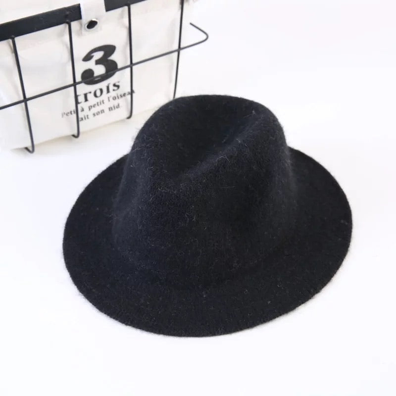 GV Hollywood kids wool fedora hats Hat GVCouture Black  
