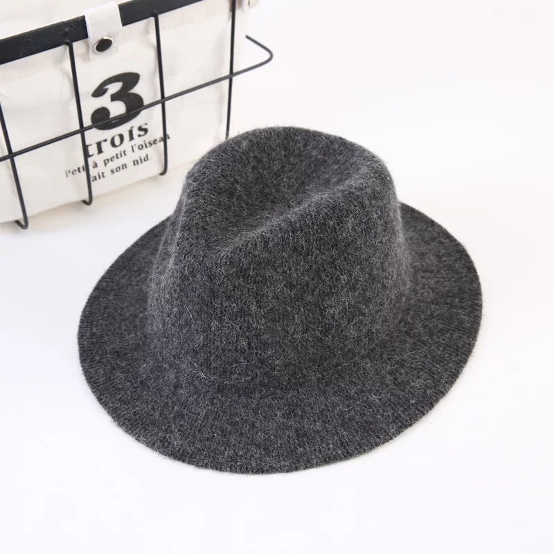 GV Hollywood kids wool fedora hats Hat GVCouture Charcoal Gray  
