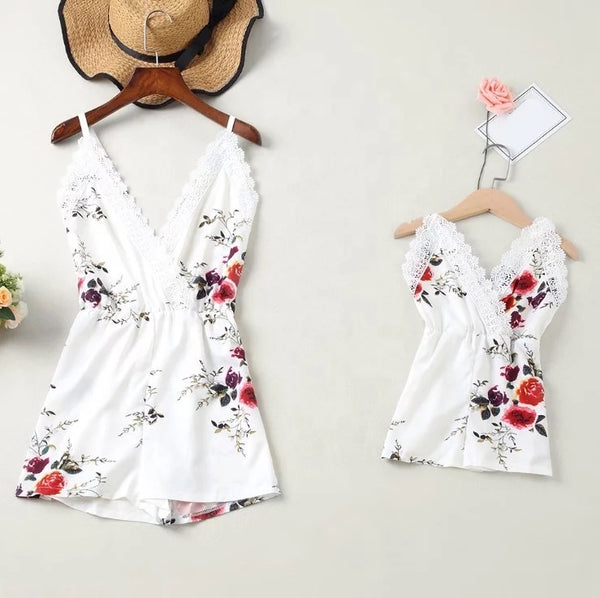 GV Mommy & Me Floral Romper Set