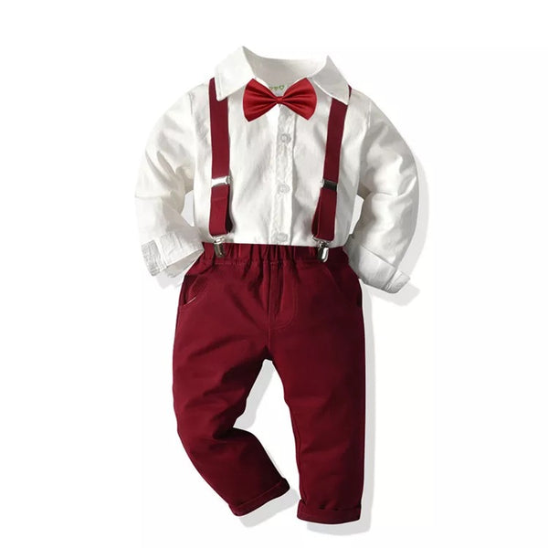 GV Boys Steve 3 piece Suspenders, Bow Tie and Dress Shirt set