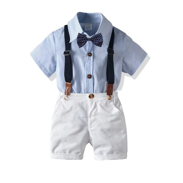 GV Boys’ Sam 3 Piece Suspender Shorts Set