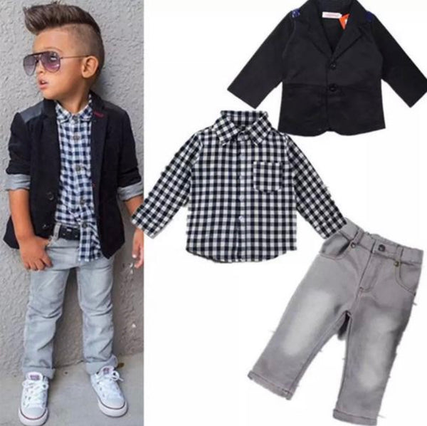 GV Oliver Toddler/Boys 3 piece blazer set