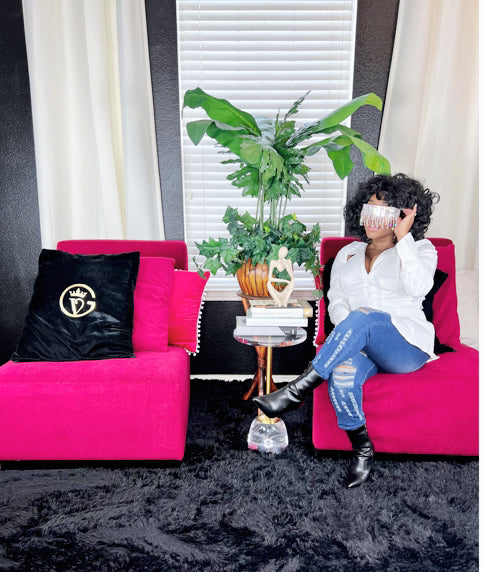 GV Blinded by the Bling chandelier rhinestone sunglasses