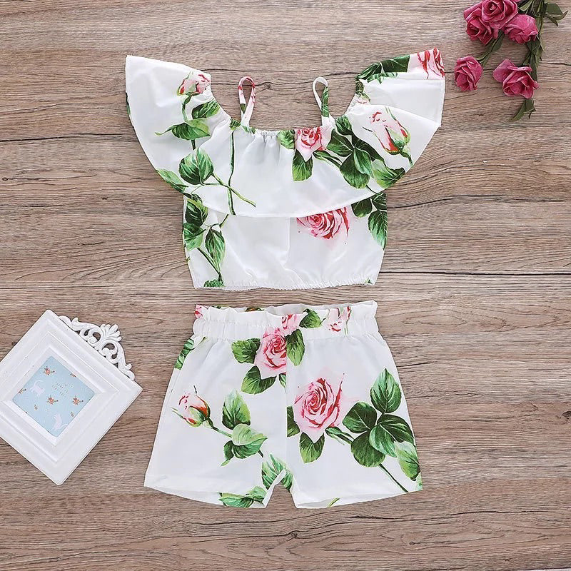 GV Lisa Toddlers/Girls floral shorts set  GVCouture   