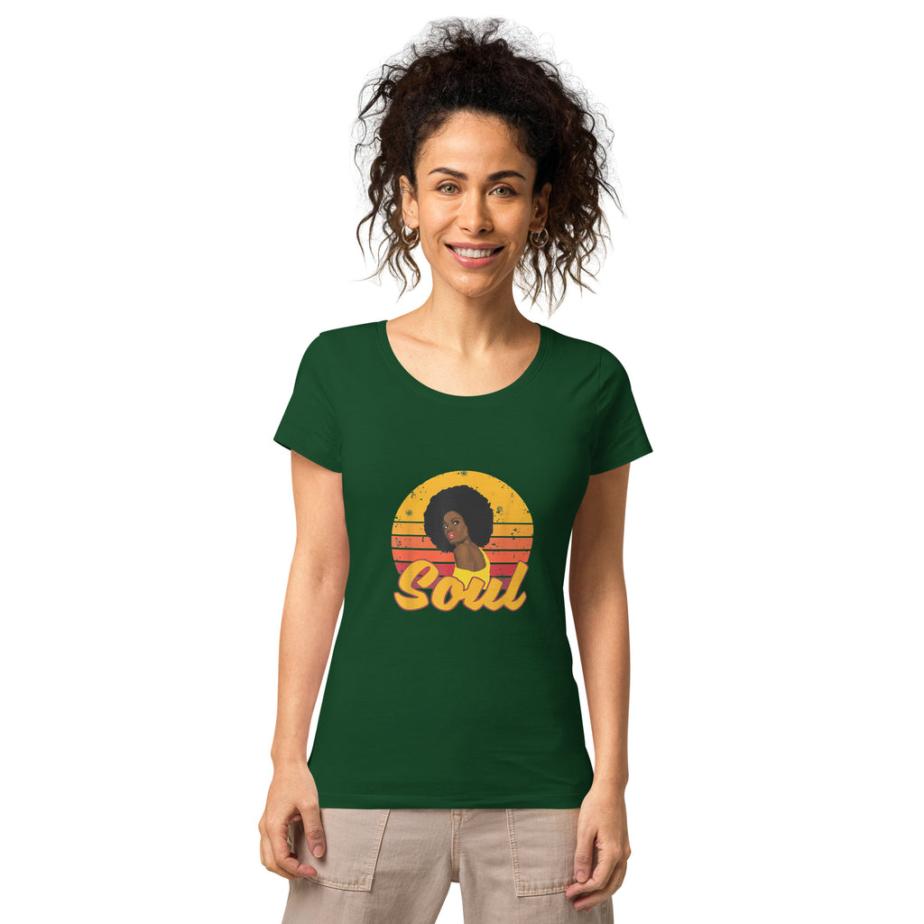 Women's African American Soul T-shirt  GVCouture Bottle green S 